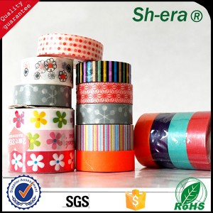aangepaste kleur washi tape afdrukken goede hechting op alle soorten oppervlakken voor doe-het-zelf ontwerp decoratie washi tape