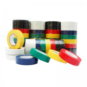 tape insulation ໄຟຟ້າ pvc ທີ່ມີສີສັນແຮງດັນສູງ tape PVC wrapping