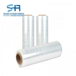 500mm*17micron Hand Stretch Film for Wrapping Pallets