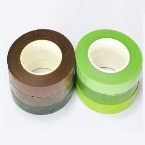 Floral tape brukes hovedsakelig til ulike håndlagde.brukes til å inkludere silketrykkblomster, papirblomster