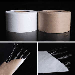Fita de papel gomada reforçada fita de papel Kraft ativada água