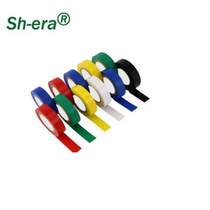 Cinta aislante eléctrica de PVC colorida cinta de envoltura de PVC de alto voltaje