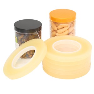 Transparent PVC can sealing tape tin can tin box sealing tape food box no trace seal no glue residue