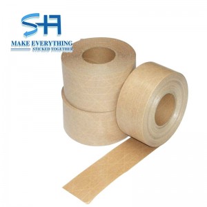 Self Adhesive Reinforced Kraft Paper Tape Anti Heat For Paper