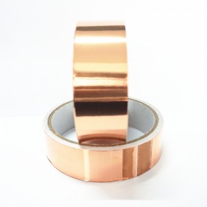 Copper Foil Single Sided Adhesive Tape with Conductive Adhesive Copper Foil for EMI Shielding Model Cutting Copper Foil Tape