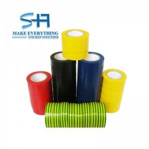 China Factory Colorful PVC Electrical Insulation Adhesive Tape