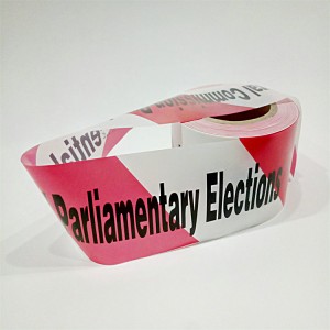 Factory Cheap Hot China PE Film Material Barricade Tape Red and White Caution Tape