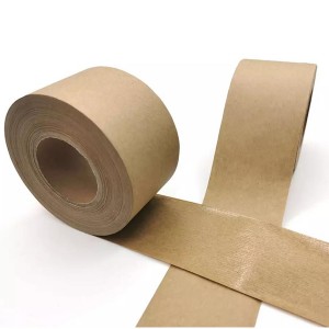 Water activated kraft tape for box sealing