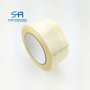 Transparent Fiber Glass Pet Tape Filament Adhesive Tape for Heavy Duty Carton Sealing Packing