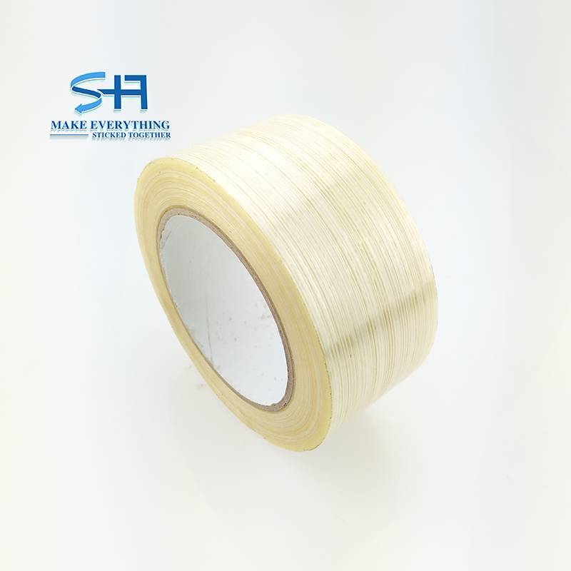2020 wholesale price Fiberglass Adhesive Tape - Transparent Fiber Glass Pet Tape Filament Adhesive Tape for Heavy Duty Carton Sealing Packing – Newera