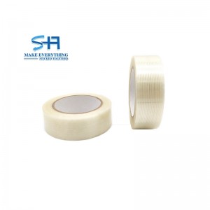 Bi-Directional Fiberglass Reinforced Filament Tape, Strapping Tape, para sa Heavy Duty Packing, Steel Bundling, Wrapping, Palletizing