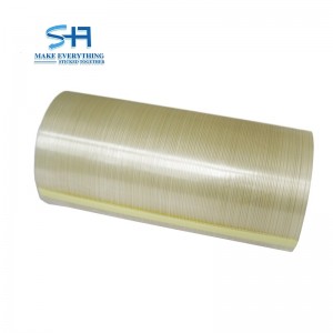 Cinta de filament lliure de residus d'alta resistència o agrupació de cables d'acer i fixació especial de paquets
