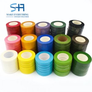 2022 new arrival colorful floral stem bouquet tape green floral tape