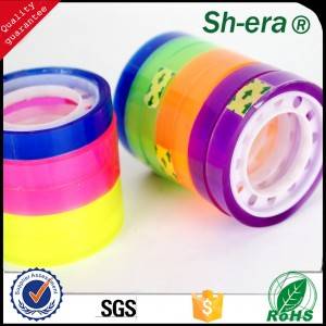 small colorful cellophane tape