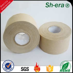 Self adhesive brown craft paper tape para sa carton sealing