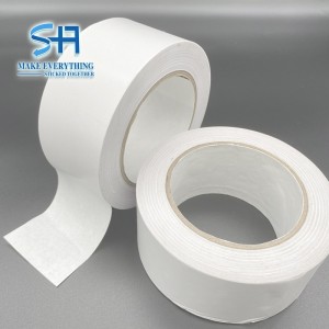 Self-adhesive wite papier krafttape