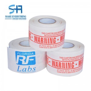 white printed kraft paper tape