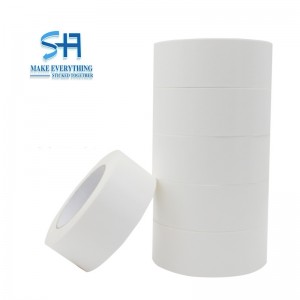 Self-adhesive white paper kraft tape
