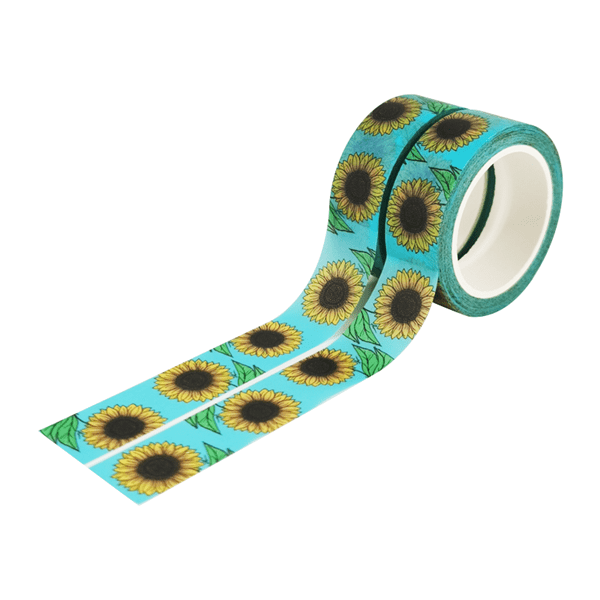 Grid Sunflower Washi Tapes Slim (2 rolls)