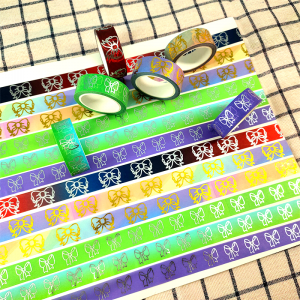 Custom make printed own design kawaii foil washi tape manufacturer