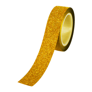 Glitter Washi Tape – Yellow Red