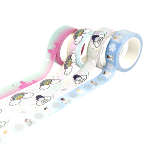 Customized wholesale foil washi tape with your own design printable factory