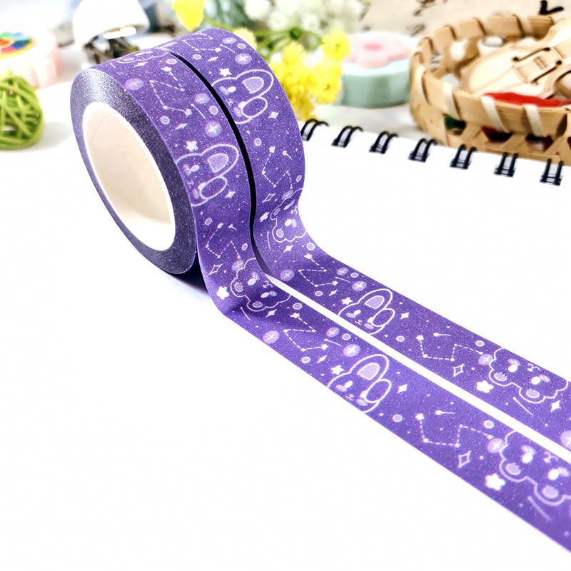 China Manufacturer Custom Print Make Personalizado Japanese Paper Scrapbooking Glitter Washi Tape