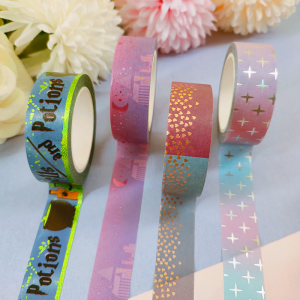 Custom printed picture colored diy foil washi masking paper tape manufacturer