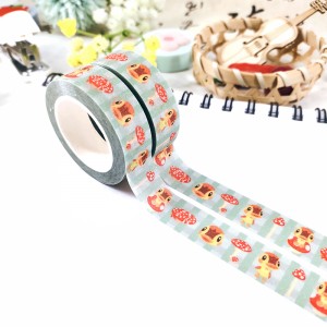 China Manufacturer Custom Print Make Personalizado Japanese Paper Scrapbooking Glitter Washi Tape