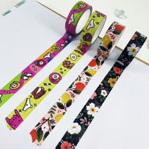 Personalizado your own design cmyk craft washi tape custom supplier