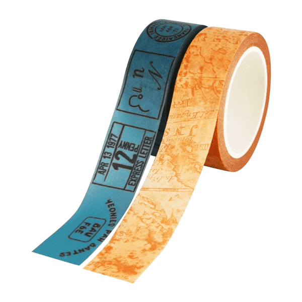 Renewable Design for Holographic Washi Tape - Vintage Washi Tape – Map – Feite