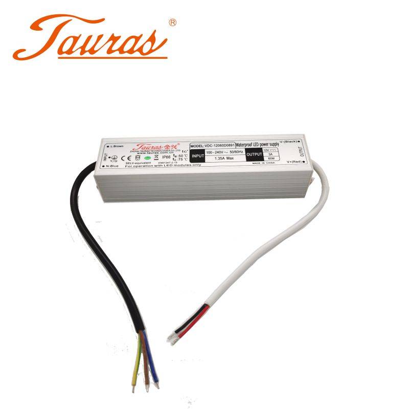 Cheap price 24v Led Transformer - 60watt EMC 12vdc 24vdc power supply – Tauras