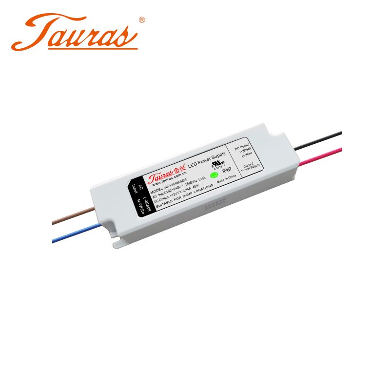 Manufactur standard Rainproof Power Supply - 40Watt 240vac for shelf lighting – Tauras