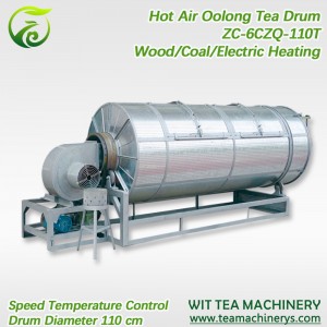 110cm Diameter Drum Hot Air Oolong Tea Shaking Machine ZC-6CZQ-110T