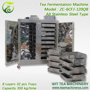 100% Original Double Tea Picker - 350 kg capacity Black Tea Oxidising Machinery ZC-6CFJ-120QB – Wit Tea Machinery