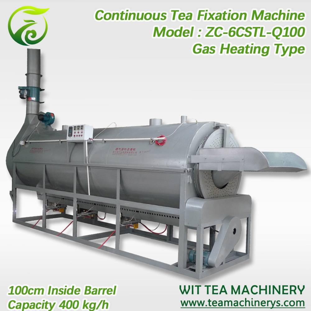 Excellent quality Tea Leaf Electric Frying Machine - 100cm Barrel Gas Heating Tea Roaster Drying Machine ZC-6CSTL-Q100 – Wit Tea Machinery