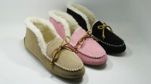 Women’s Moccasin Slippers Lace Up Slippers