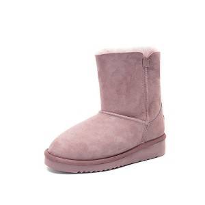 Women’ s Girls’ Winter Snow Boots Fur Lined Mid Calf Indoor Outdoor Warm Boot Shoes Ankle Short Booties