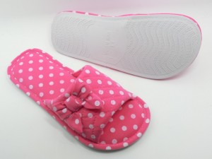 Girls’ Open Toe Slippers With Cute Bow On Upper