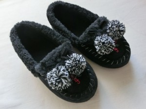 Girls’ Kids’ Moccasin Cozy Slippers