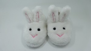 Kids’ Girls’ White Bunny Slippers