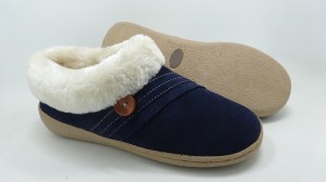 Women’s Casual Shoes Indoor Outdoor Shoes Slipper with Fuzzy Plush Collar