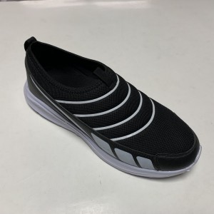 Men’s Casual Comfortable Soft Walking Shoes Knit Running Slip-on Lightweight Sneakers