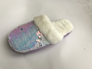 Children’s Kid’s Girls’ Indoor Slippers With Sequence