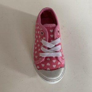 Little Kids’  Casual Lace Up Shoes With Lovely Heart Printed