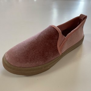 Kid’s Classic Slip On Velvet Sneaker Tennis Shoes