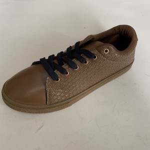 Men’s Bamboo Pattern Tennis Shoes Lace Up Casaul Shoes
