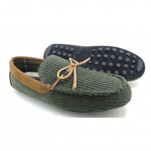 Men’s Chenille Moccasin Slippers Indoor Outdoor Bedroom Slippers Chenille Slip On House Shoes