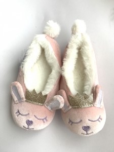 Kids’ Gilrs’ Lovely Bunny Indoor Slippers Warm Slip On Shoes