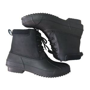 Women’s Waterproof Ankle Boots Low Heel Lace Up Work Boots